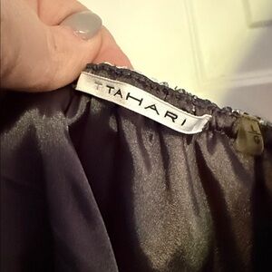 Tahari Metallic Gray/Silver/Blue Top